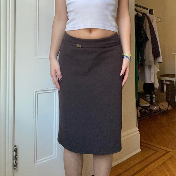 The Limited Brown Midi Skirt - Picture 2 of 6